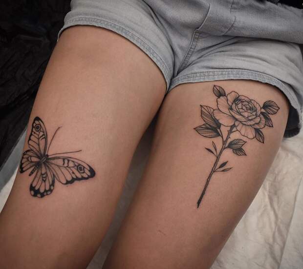 татуировки в виде бабочек фото 18