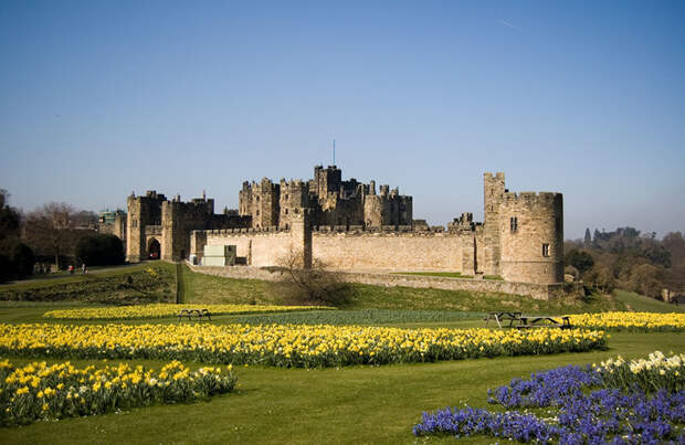 Замок Алник, Англия. Построен в XI веке. европа, замки, история, средневековье