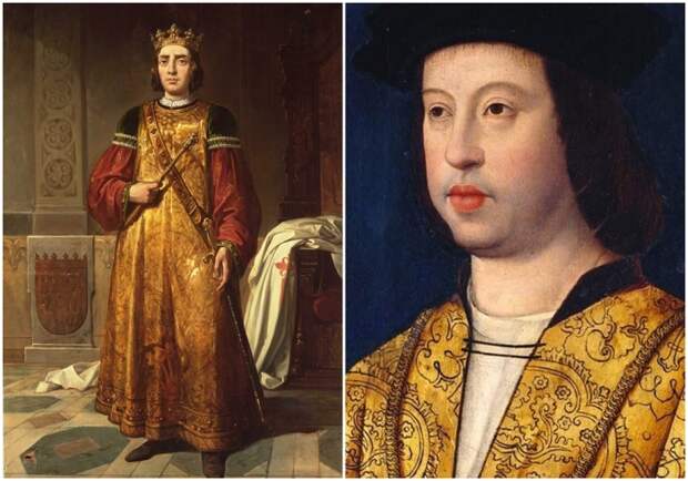 Слева направо: Генрих IV Кастильский, Франсиско Сайнс, XIX век. \ Портрет короля Фердинанда V, ок. 1470-1520 годы.