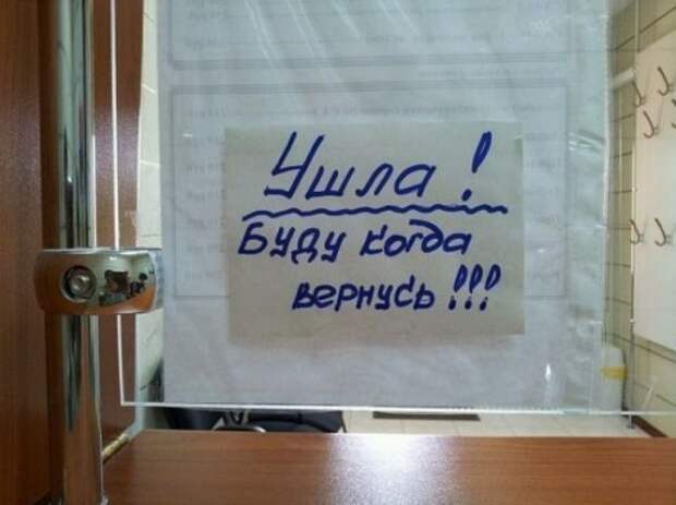 Объявления, надписи и записки, которые могли написать только женщины (17 шт)