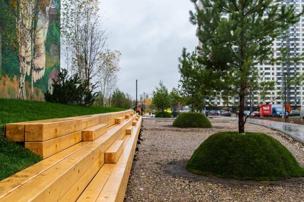 Пешеходный бульвар около новостроек / Фото: stroi.mos.ru