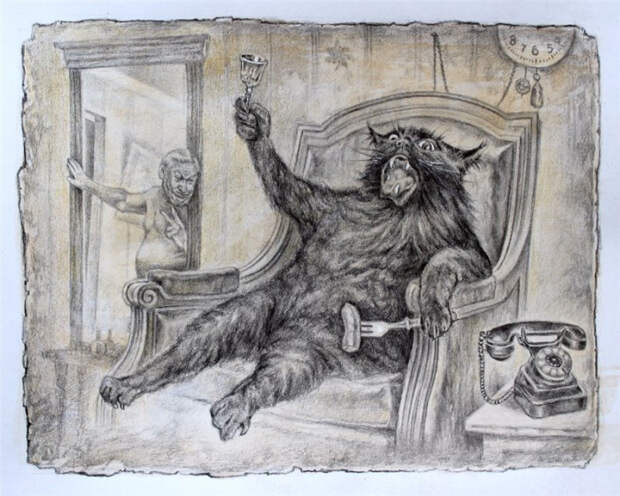 Кот Бегемот. Автор: Александр Ботвинов. Кот Бегемот. Автор: Александр Ботвинов.