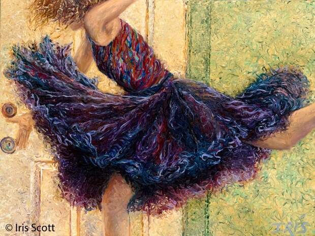 Пальцы вместо кисти художницы Айрис Скотт (Iris Scott) Пальцы вместо кисти художницы Айрис Скотт (Iris Scott)