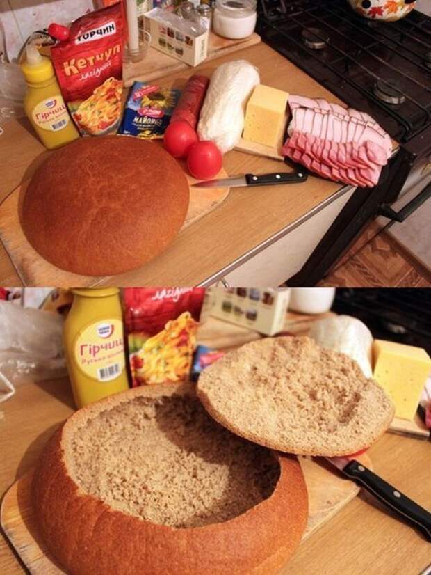 бутерброд из целого хлеба