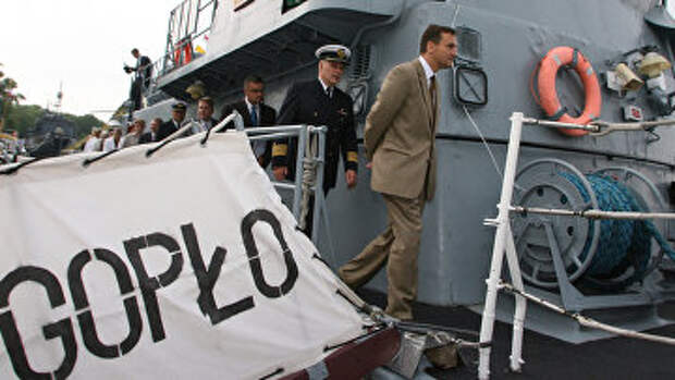 Заход в Балтийск корабля ВМС Польши объединенной группировки НАТО – базового тральщика Гопло Заход в Балтийск корабля ВМС Польши объединенной группировки НАТО – базового тральщика Гопло