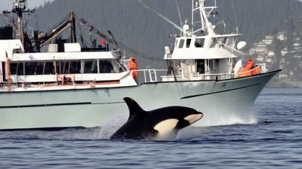 Косаткам стало сложно охотиться из-за шума, производимого людьми