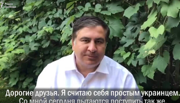 Саакашвили заговорил из кустов