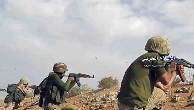 Сирийская армия ведет обстрел позиций боевиков. Архивное фото
