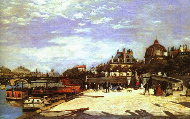 Мост искусств в Париже 1867 (700x439, 107Kb)