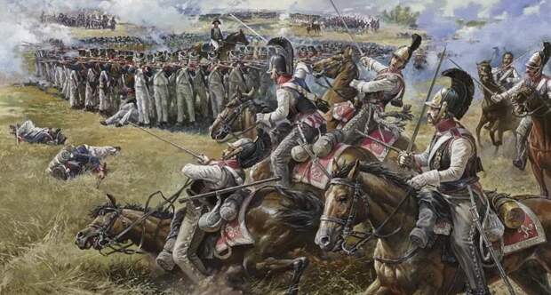 атака кавалерии на пехотное каре