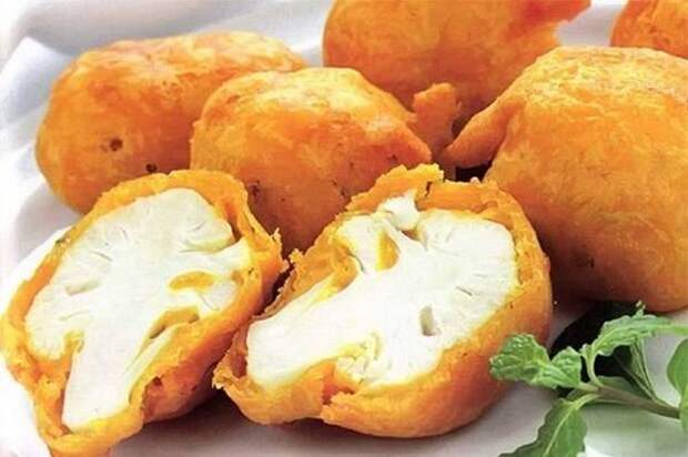 Очень вкусная цветная капуста в кляре Очень вкусная цветная капуста в кляре