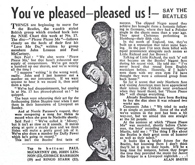 09 The Beatles - NME Article, February 1st, 1963.jpg 09 The Beatles - NME Article, February 1st, 1963.jpg
