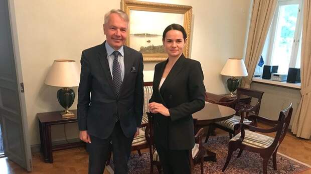Глава МИД Финляндии и Тихановская встретились в Литве