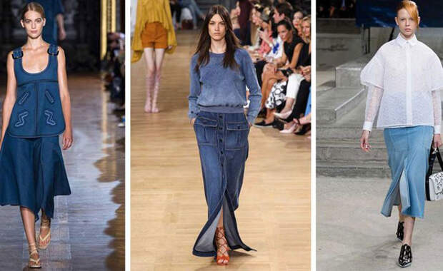 С чем носить джинсовую юбку: 7 актуальных образов на каждый день