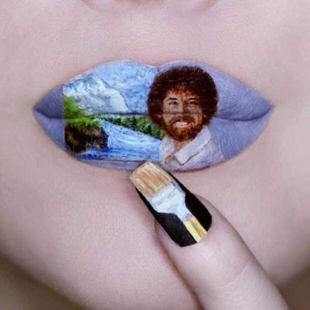 Визажистка из Мэриленда рисует на своих губах настоящие шедевры