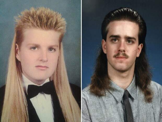 Два юноши с нелепыми причёсками