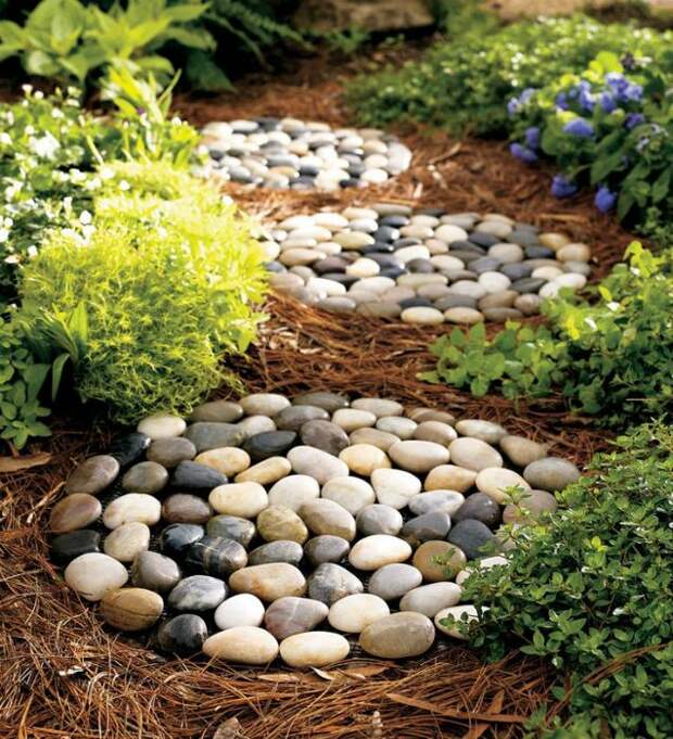 Очень красивые идеи использование камней в дизайне дома и сада
