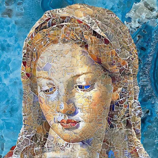 Мадонна. Цифровые мозаики от Бруно Чербони.