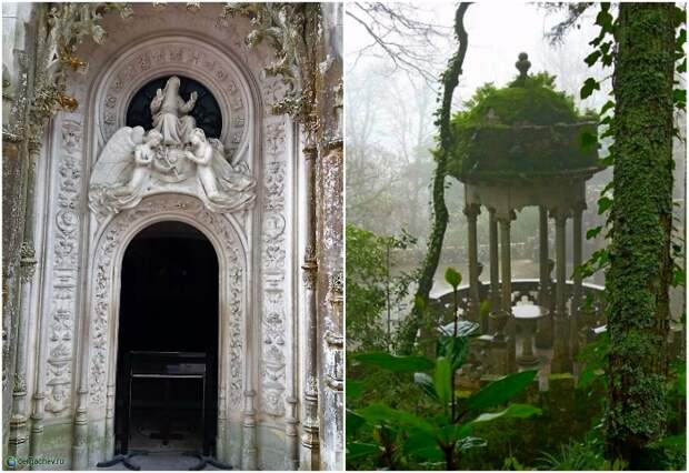 Если сбиться с «праведного» пути, можно выйти к часовне или беседке (Quinta da Regaleira, Синтра). Если сбиться с «праведного» пути, можно выйти к часовне или беседке (Quinta da Regaleira, Синтра).