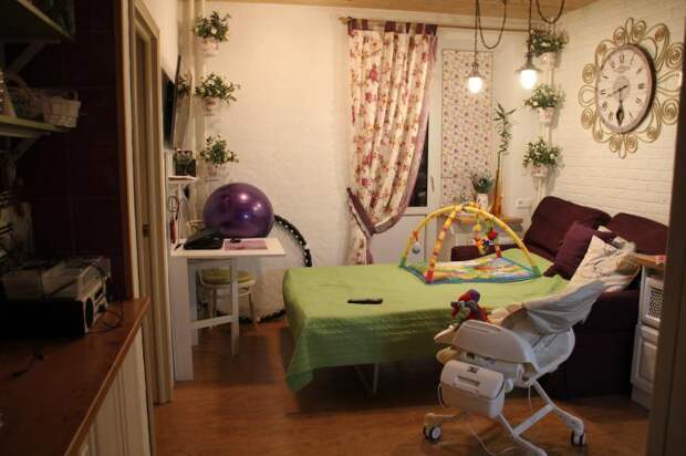 Интерьер в стиле кантри, расстановка мебели в маленькой комнате, как обустроить комнату младенца