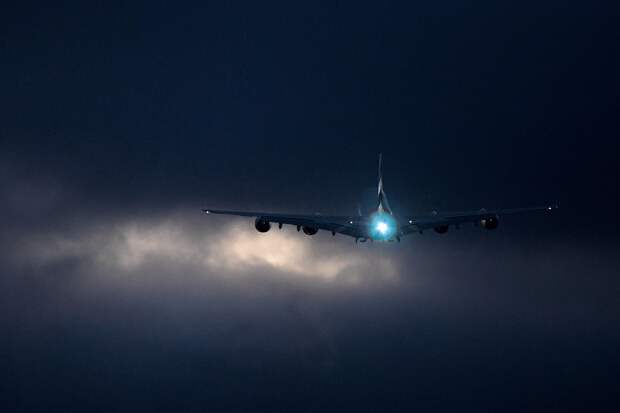 Airbus A380 на взлете