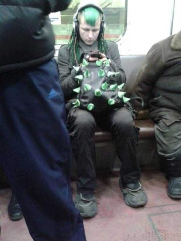 чудики из общественного транспорта, мода метро