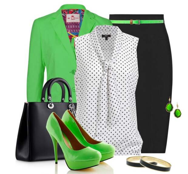 Обувь зеленого цвета с чем носить