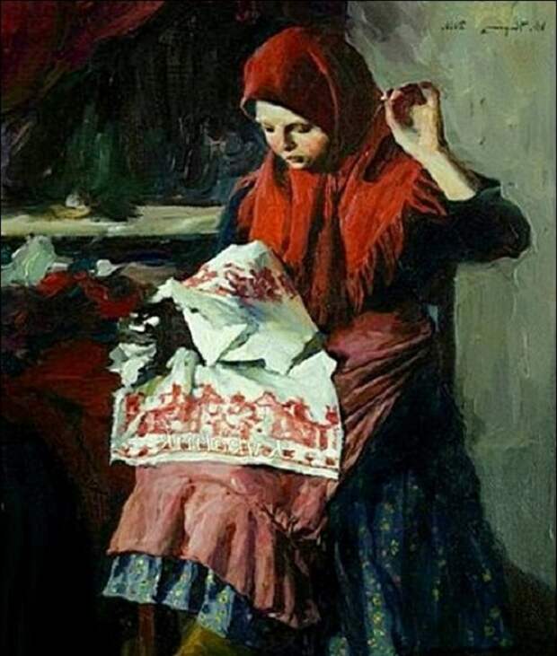 Юная швачка. Юная швачка.