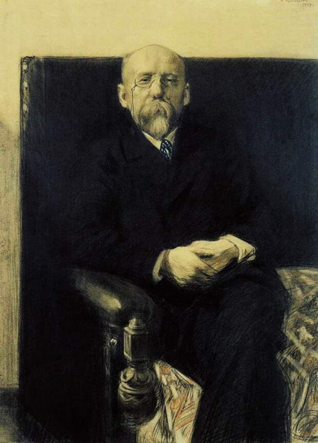 Портрет Ф.К.Сологуба. 1907 (503x700, 85Kb)
