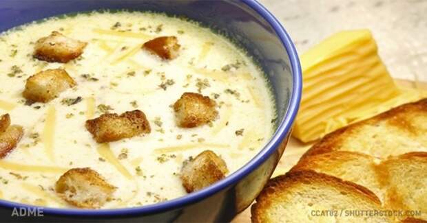 6 простых и безумно вкусных сырных супов вкуснятина, еда, кулинария, сырный суп