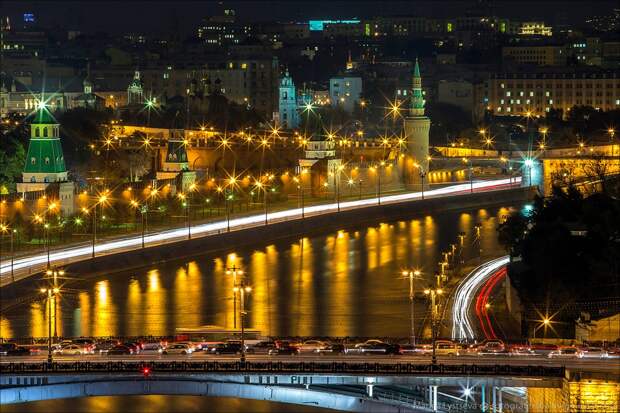 Вечерняя Москва сверху с ХХС MskCCSroof33 Вечерняя Москва сверху с ХХС