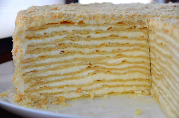 Классический торт "Наполеон" торт, торт наполеон, заварной крем, марьяна вкусная еда, видео рецепт, рецепт, видео, длиннопост, кулинария