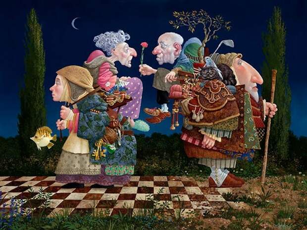 У каждого своя ноша.Автор: James Christensen. У каждого своя ноша.Автор: James Christensen.
