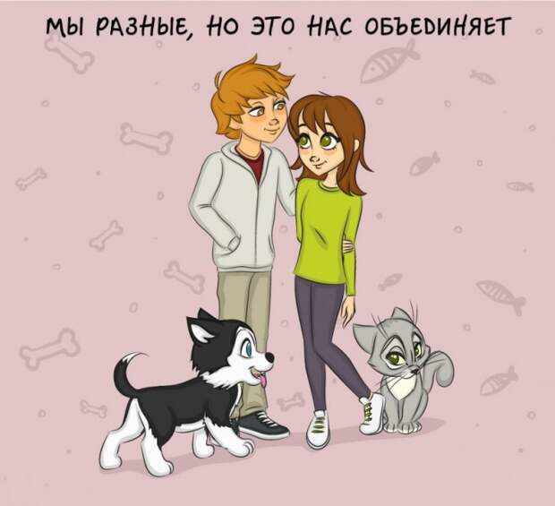 Как отличается жизнь с кошкой и жизнь с собакой 