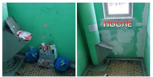 Коммунальщикам в Лианозове пришлось убирать подъезд за «хрюшами»