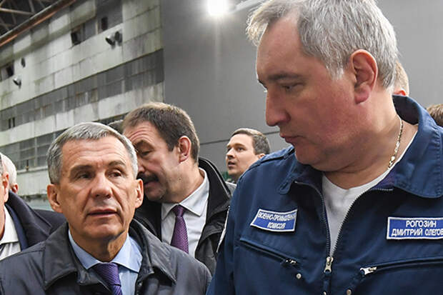 Рустам Минниханов и Дмитрий Рогозин