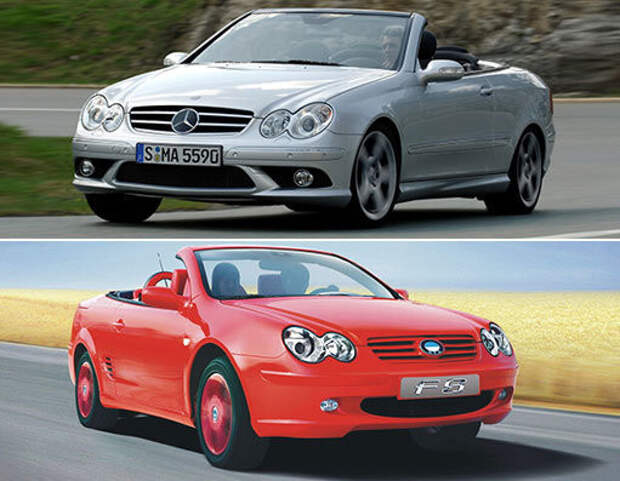 BYD S8 - смесь Mercedes CLK и Renault Megane CC Китай Аналоги, авто