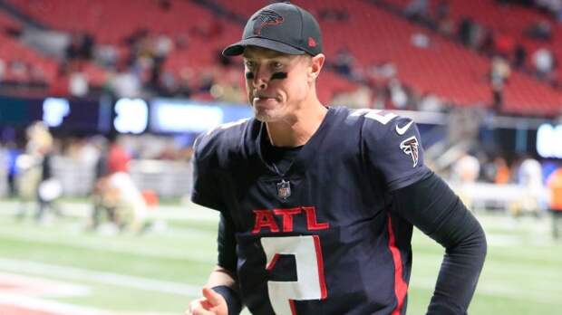 Matt Ryan walks off the field after an Atlanta Falcons game.