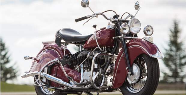 Аукционный дом Sothebys выставил на продажу оригинальный мотоцикл Indian Chief Roadmaster 1947
