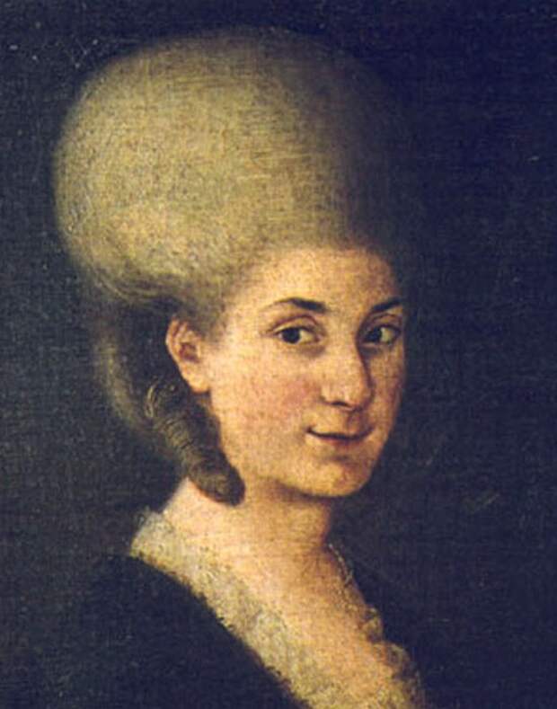 Портрет Марии Анны Моцарт, 1785 год. / Фото: thevintagenews.com