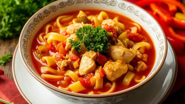 Куриный лагман: забудьте про обычный суп — этот рецепт в сто раз наваристее и ароматнее