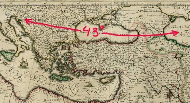 Карта Виллема Янсзона Блау 1640 г.