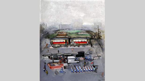 Александр Лабас. «Городская площадь» (1926) Александр Лабас. «Городская площадь» (1926)