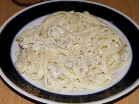 Сливочный соус для спагетти с фаршем