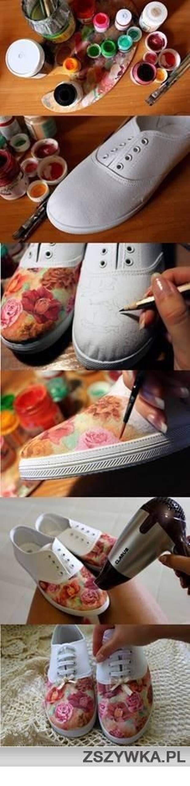 DIY painted shoes, I really want to do this: 
