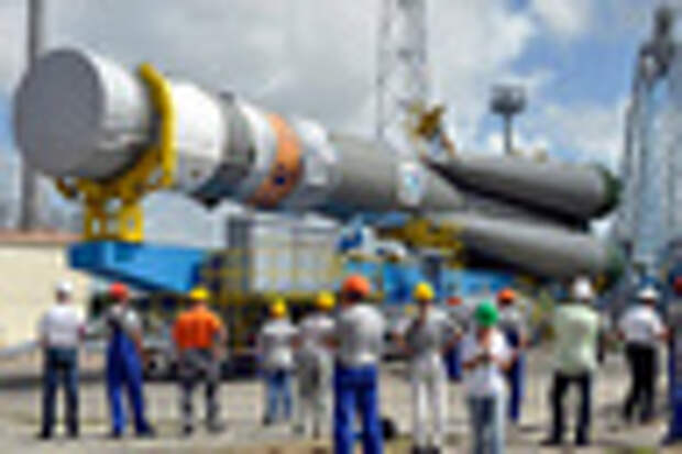 Ракета-носитель «Союз-ST» на космодроме Куру во французской Гвиане