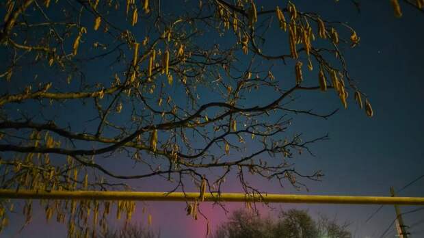 Магнитная буря вызвала полярное сияние по всей России