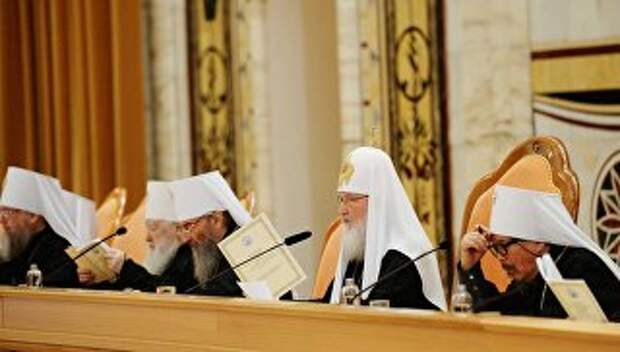 Патриарх Московский и всея Руси Кирилл на заседании Архиерейского собора 2017
