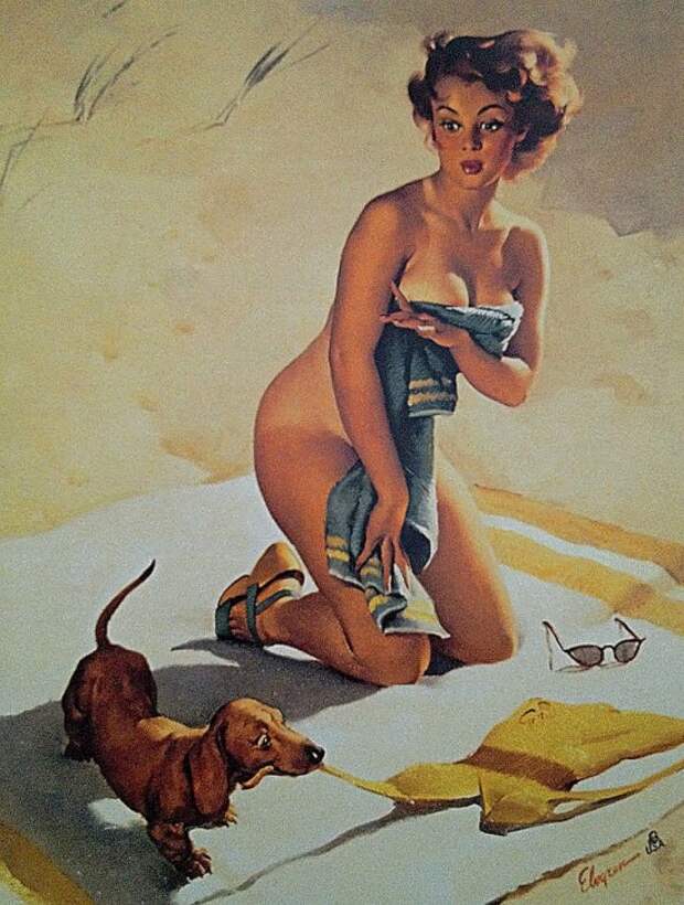 художник Джил Элвгрен (Gil Elvgren) пин ап картины – 21