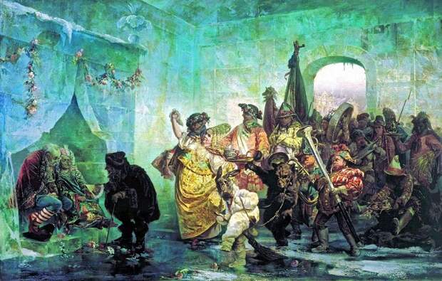 Свадьба в Ледяном доме. В. Якоби, 1878 год. | Фото: itd3.mycdn.me. Свадьба в Ледяном доме. В. Якоби, 1878 год. | Фото: itd3.mycdn.me.